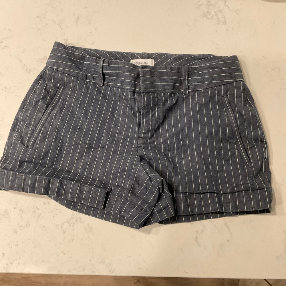 Calvin Klein pinstripe shorts